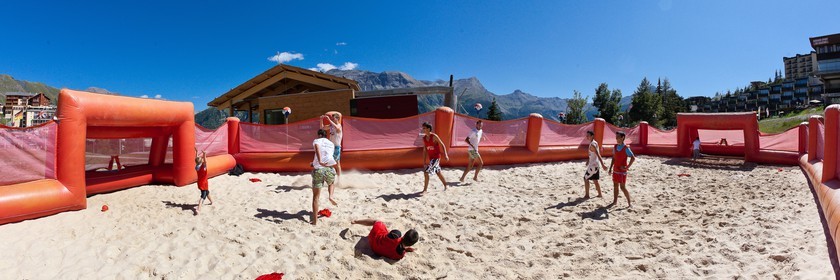 Orcières 1850, beach soccer,