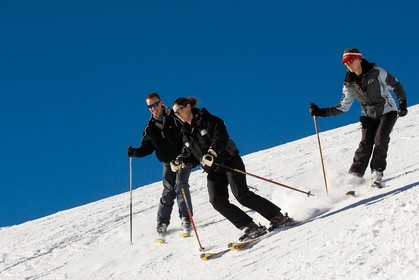 Ski piste famille