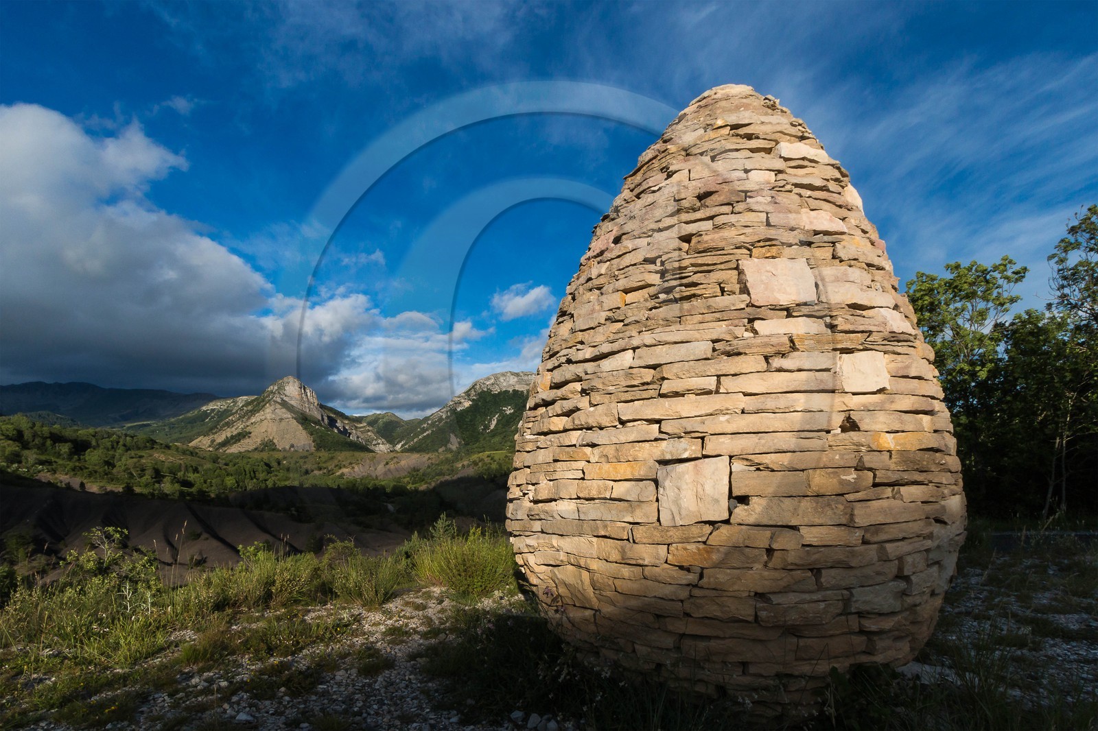 Authon, sentinelle, cairn de Andy Goldsworthy