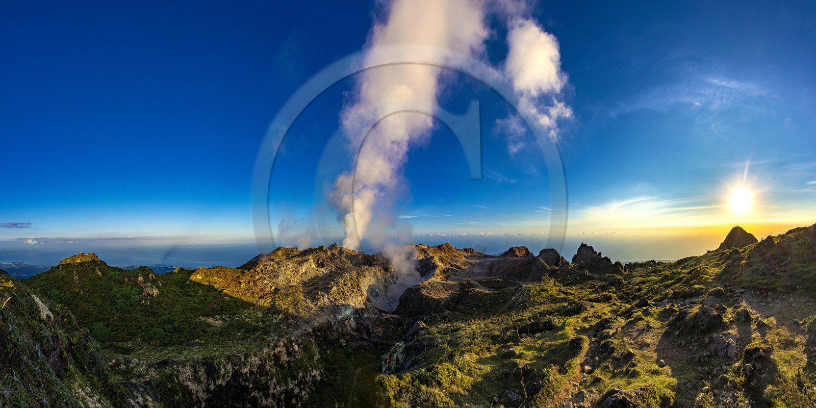 La Soufrière, volcan actif de la Guadeloupe