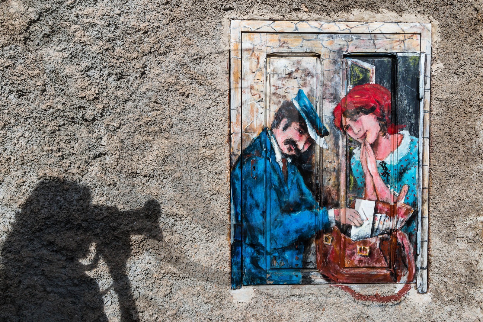 Vallée de la Tinée, Roubion, portes peintes