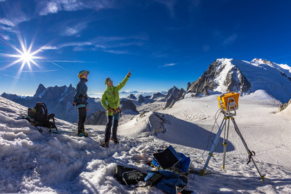 Géomorphologie à l'Aiguille du Midi