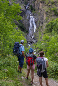 Vallée de Freissinières, cascade de Dormillouse