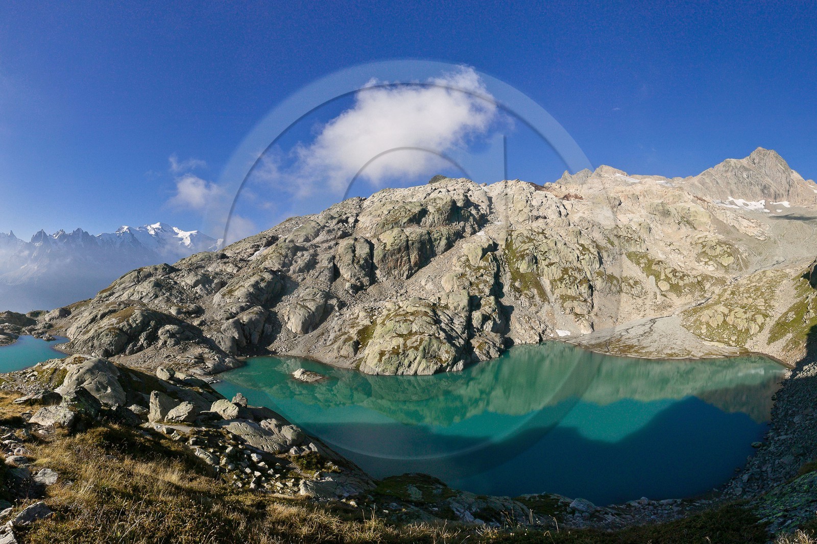 Lac Blanc et le massif du Mont-Blanc