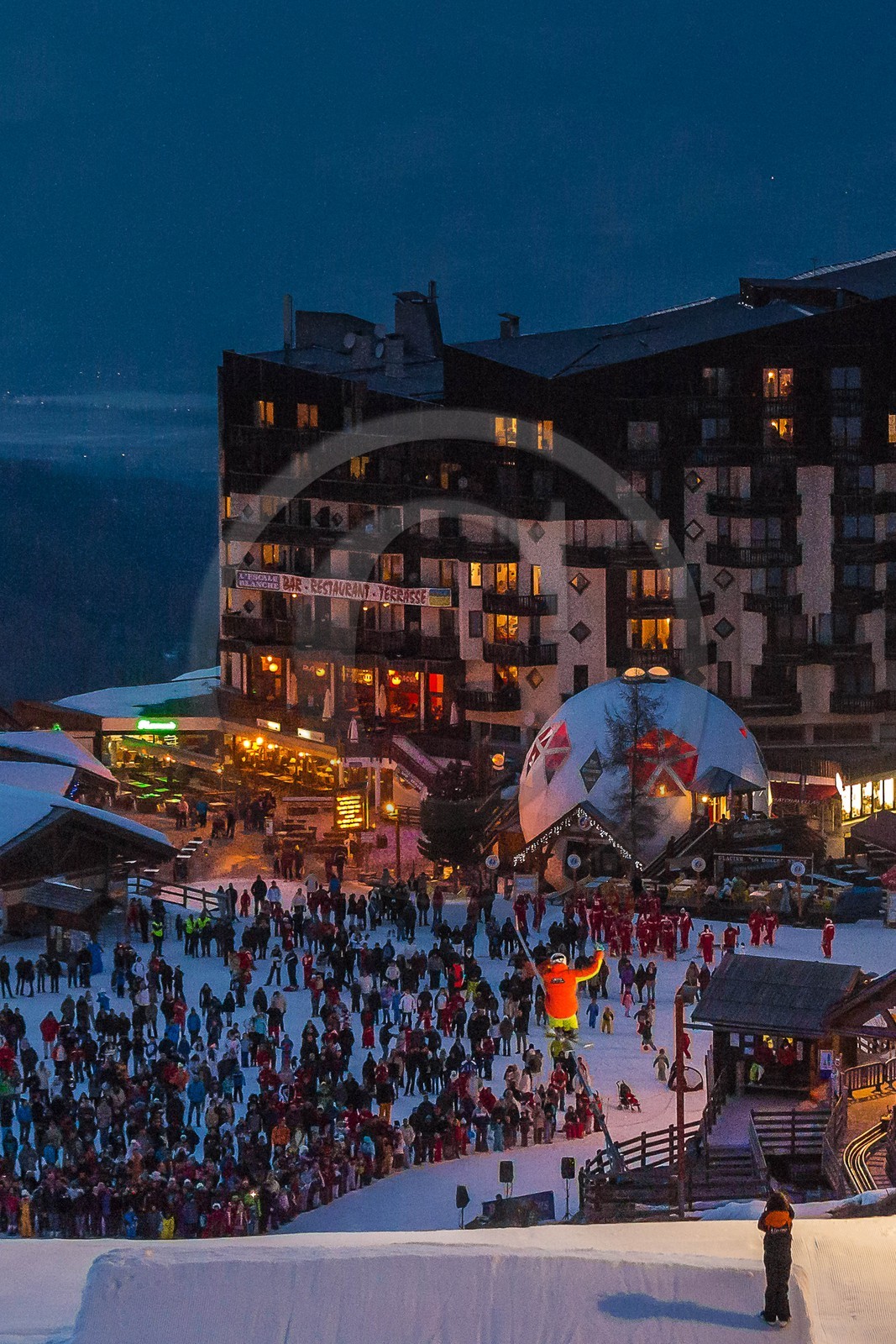 Les Orres, spectacle Big Air