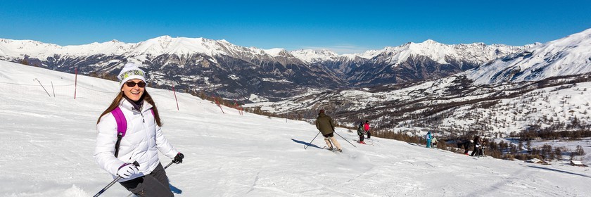 La station de ski Sauze Super-Sauze est une station village située entre 1400 et 2400 m