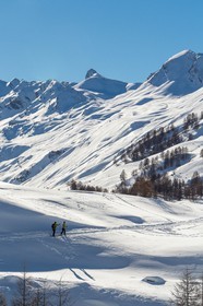 Col de Larche, vallon du lauzanier, randonnée raquettes
